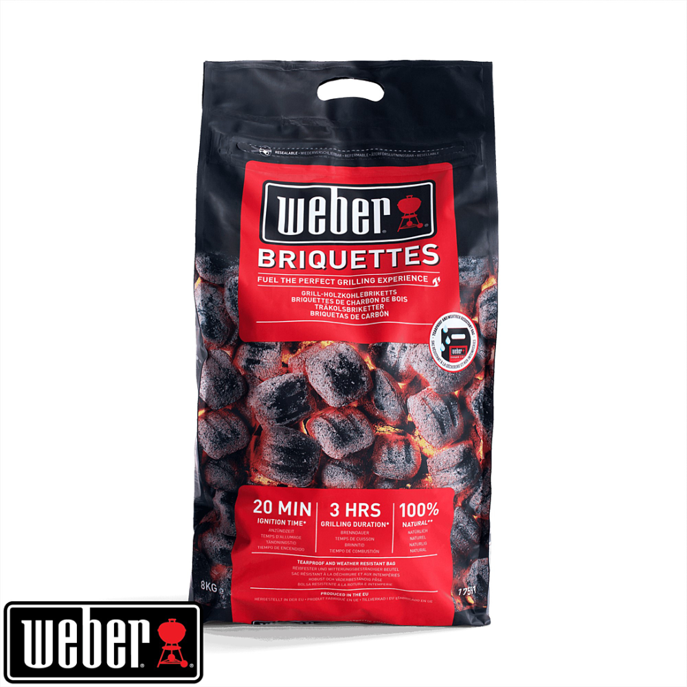 de 8 kg de briquettes Weber FSC – Sac